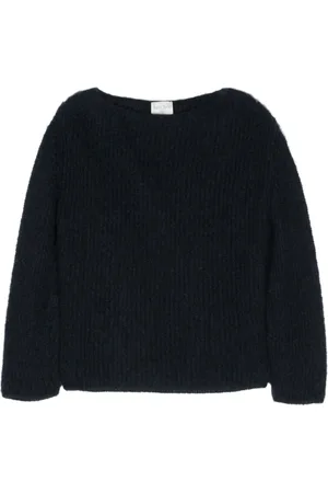 FORTE FORTE Boat-neck brushed jumper
