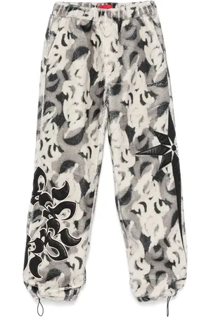 Kusikohc Patterned fleece trousers