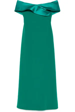 RHEA COSTA Asymmetric-neck maxi dress