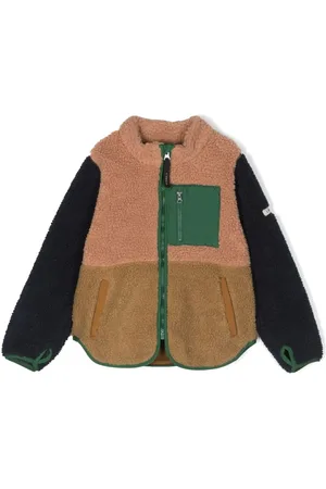 Liewood Faux-shearling zip-up jacket