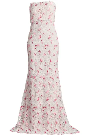 Tadashi Shoji Floral-lace dress