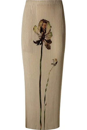 Issey Miyake Floral-print skirt