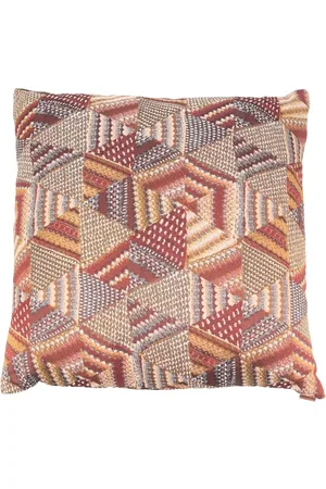 Missoni Geometric patchwork embroidered cushion