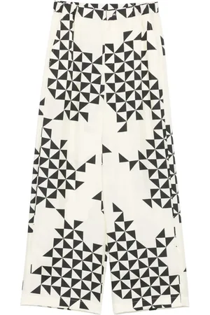 Less Geometric-pattern trousers