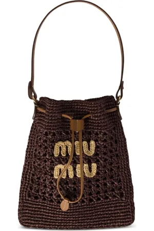 Miu Miu Mini crochet bucket bag