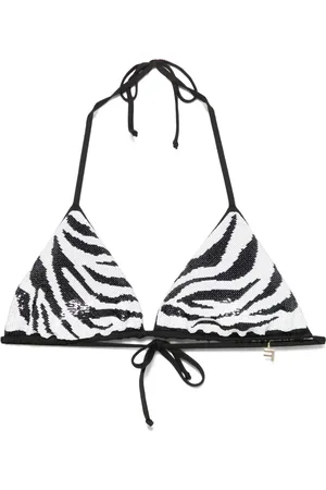 FISICO Zebra-patterned bikini top