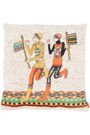 Missoni Britney embroidered cushion