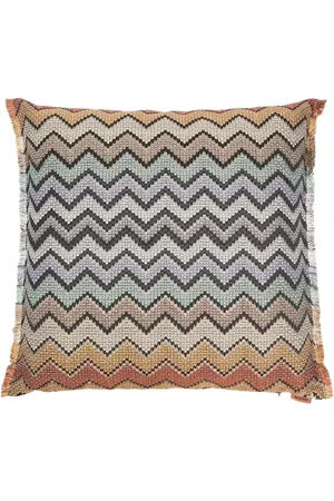 Missoni Chevron-knit square cushion