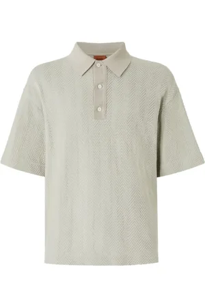 Missoni Zigzag-woven polo shirt