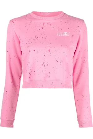 Maison Margiela Distressed logo-print sweatshirt