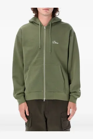 DIME Cursive zip-up hoodie