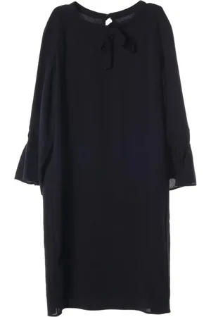 Hermès 2010s ribbon-fastening wool dress