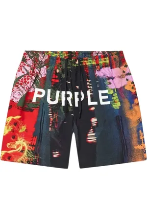 Purple Brand Logo-print bermuda shorts