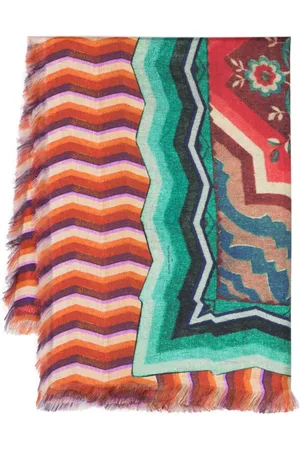 PIERRE-LOUIS MASCIA Aloe fringed silk scarf
