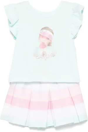 Lapin House Graphic-print shorts set