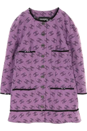 CHANEL 1986-1988 Interlocking CC-pattern jacket