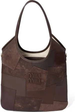 Miu Miu Ivy leather tote bag