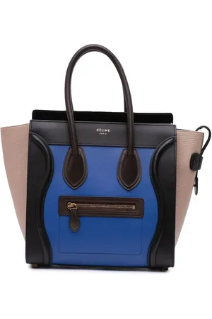 Céline 2015 Micro Tricolor Leather Luggage tote bag