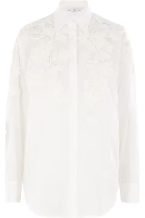 ERMANNO SCERVINO Floral-embroidered shirt