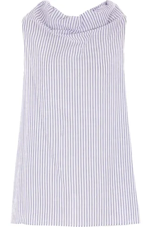 DUSAN Striped cotton vest