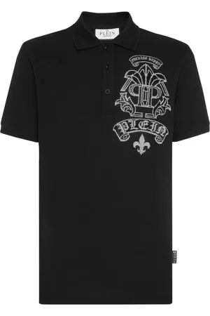 Philipp Plein Strass Tattoo polo shirt