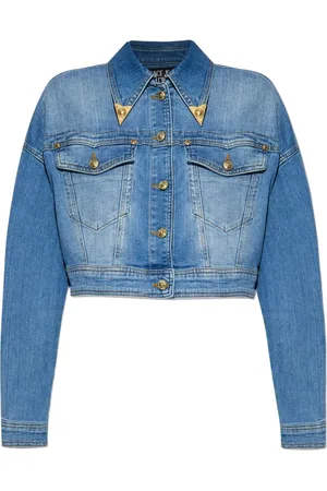 VERSACE Cropped denim jacket