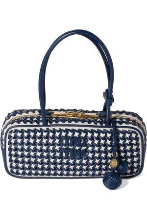 Miu Miu Bea woven-effect tote bag
