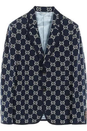Gucci 2010s GG Damier jacquard blazer