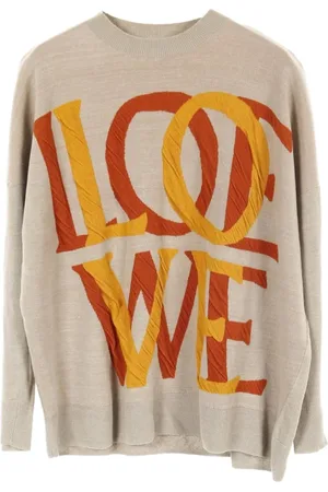 Loewe 2010s logo-intarsia sweater