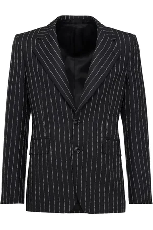 Alexander McQueen Pinstriped single-breasted blazer