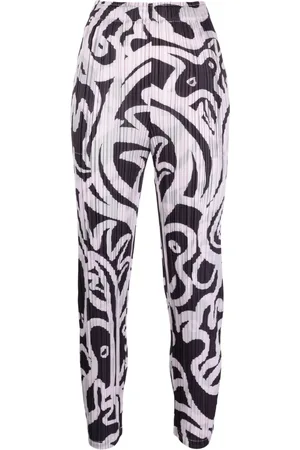 PLEATS PLEASE ISSEY MIYAKE Seeker abstract-print pliss?? trousers