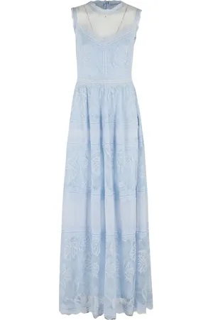 Ermanno Firenze Lace-embellished maxi dress