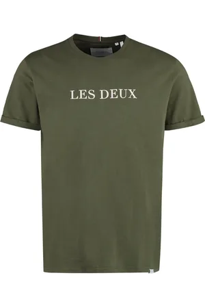 Les Deux Logo-print cotton T-shirt