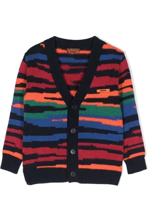 Missoni V-neck intarsia knit-pattern cardigan