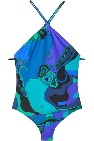 Puccini Orchidee halterneck swimsuit