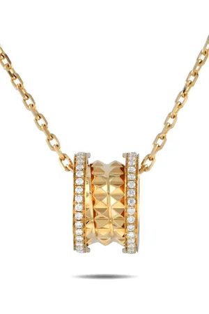 Bvlgari 18K gold B.zero1 Rock diamond necklace