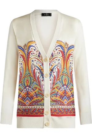 Etro Graphic-print silk cardigan