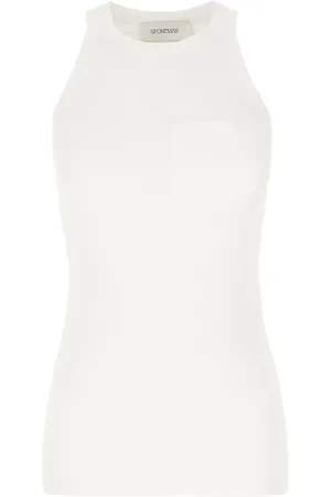 Sportmax Fine-ribbed tank top