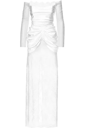 Ana Radu Off-shoulder lace gown
