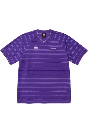 Supreme X Umbro?? striped "SS 25 - " soccer jersey