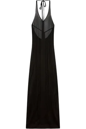 Donde Esteban Guayabera knitted maxi dress