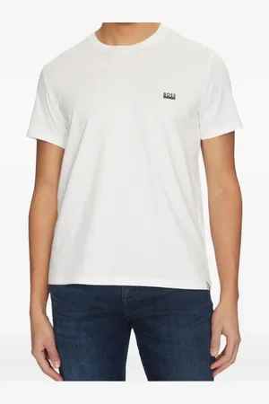 HUGO BOSS Logo-embroidered crew-neck T-shirt