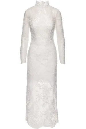 Ana Radu Lace long-sleeve dress