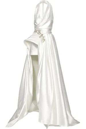 Ana Radu Satin draped gown