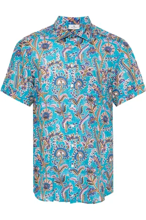 Etro Floral-print linen shirt