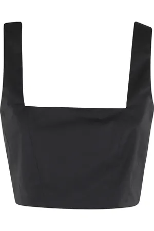 FEDERICA TOSI Squared-neckline crop top