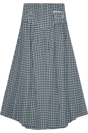 Ganni Checkered skirt