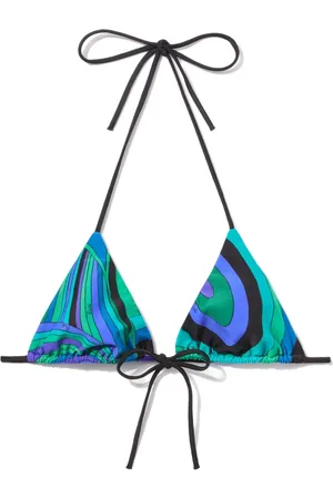 Puccini Iride-print triangle bikini top