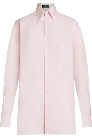 Etro Piped-trim cotton-poplin shirt
