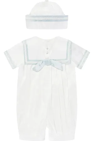 Sarah Louise Sailor-collar romper
